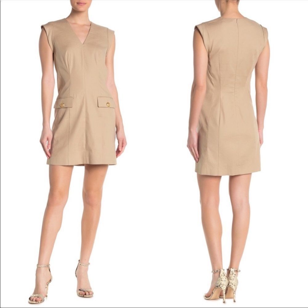 Veronica Beard Sklyar Linen Blend Mini Dress